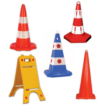 Trafik konileri ve Levhalı Koniler